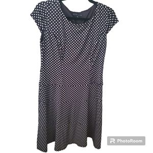 Tiana B. Black and white Polka dot dress